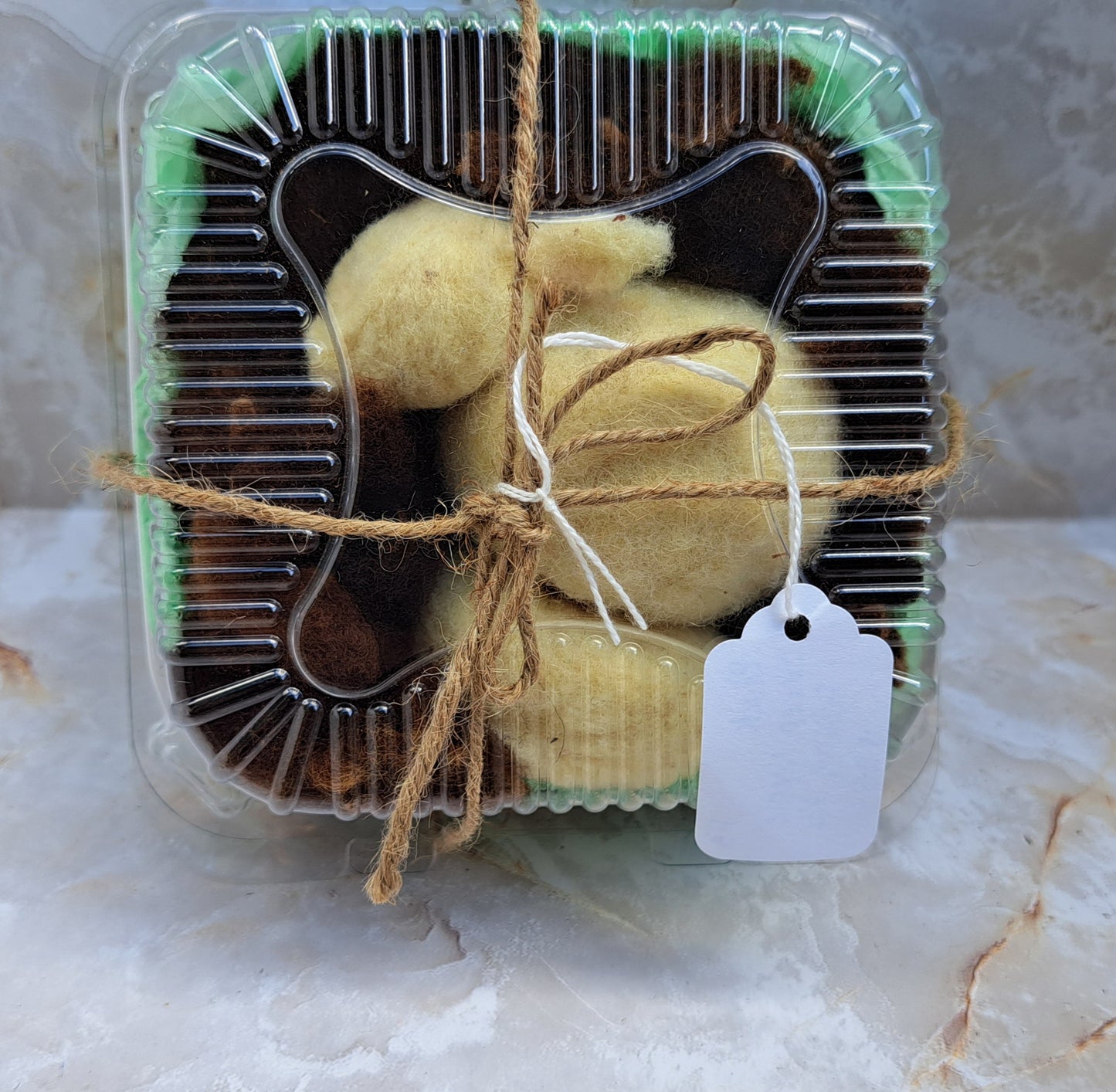 Beginner Sheep Felting Kit -- Black
