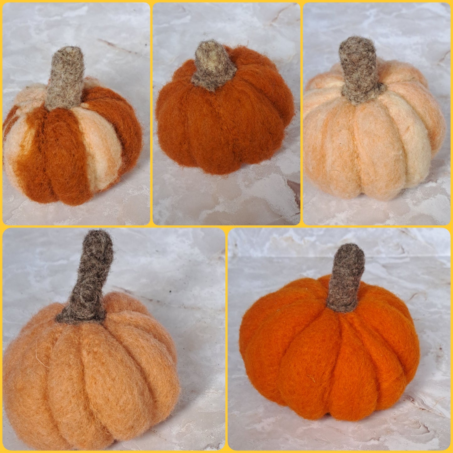 Felted Pumpkins