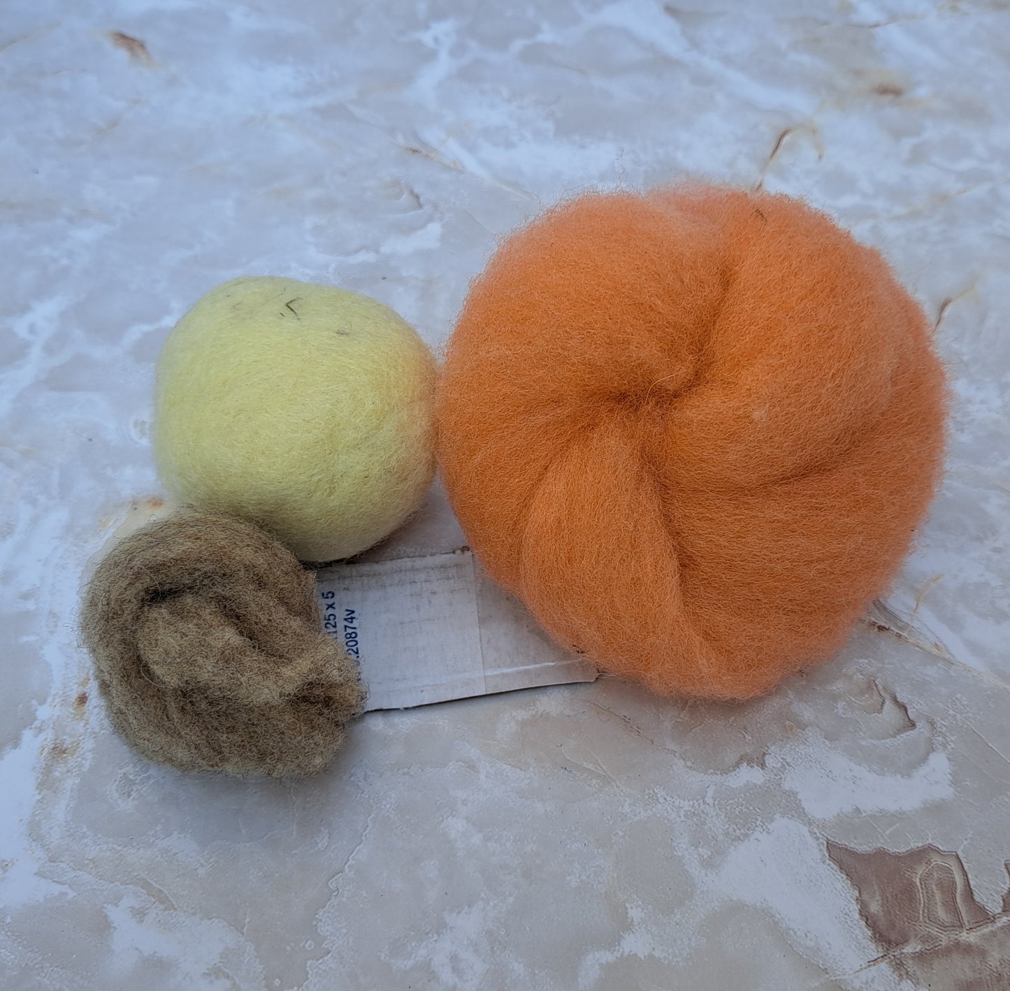 Pumpkin felting kit