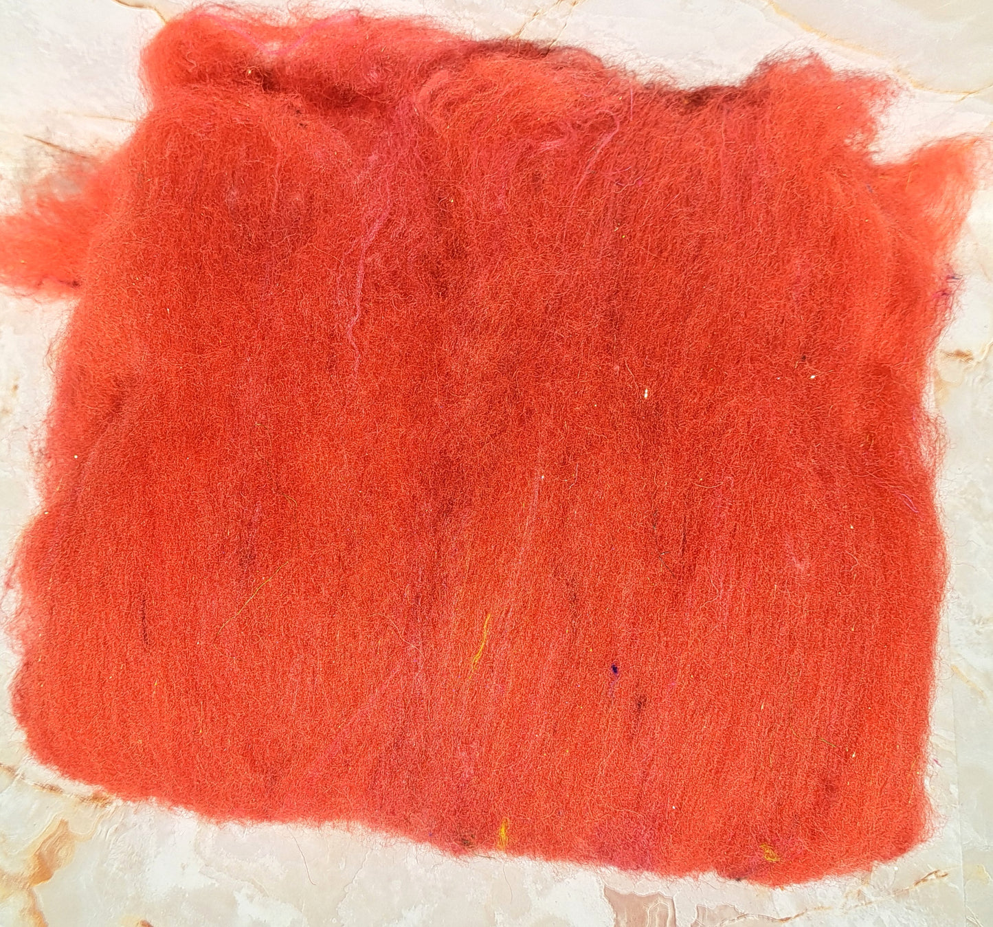 Scarlet Passion: 3 ounce batt