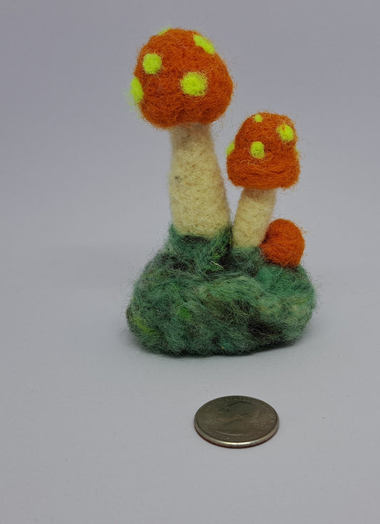 Felted Shroomscapes -- Whimsical Mushroom Landscapes in Variety of Sizes and Colors