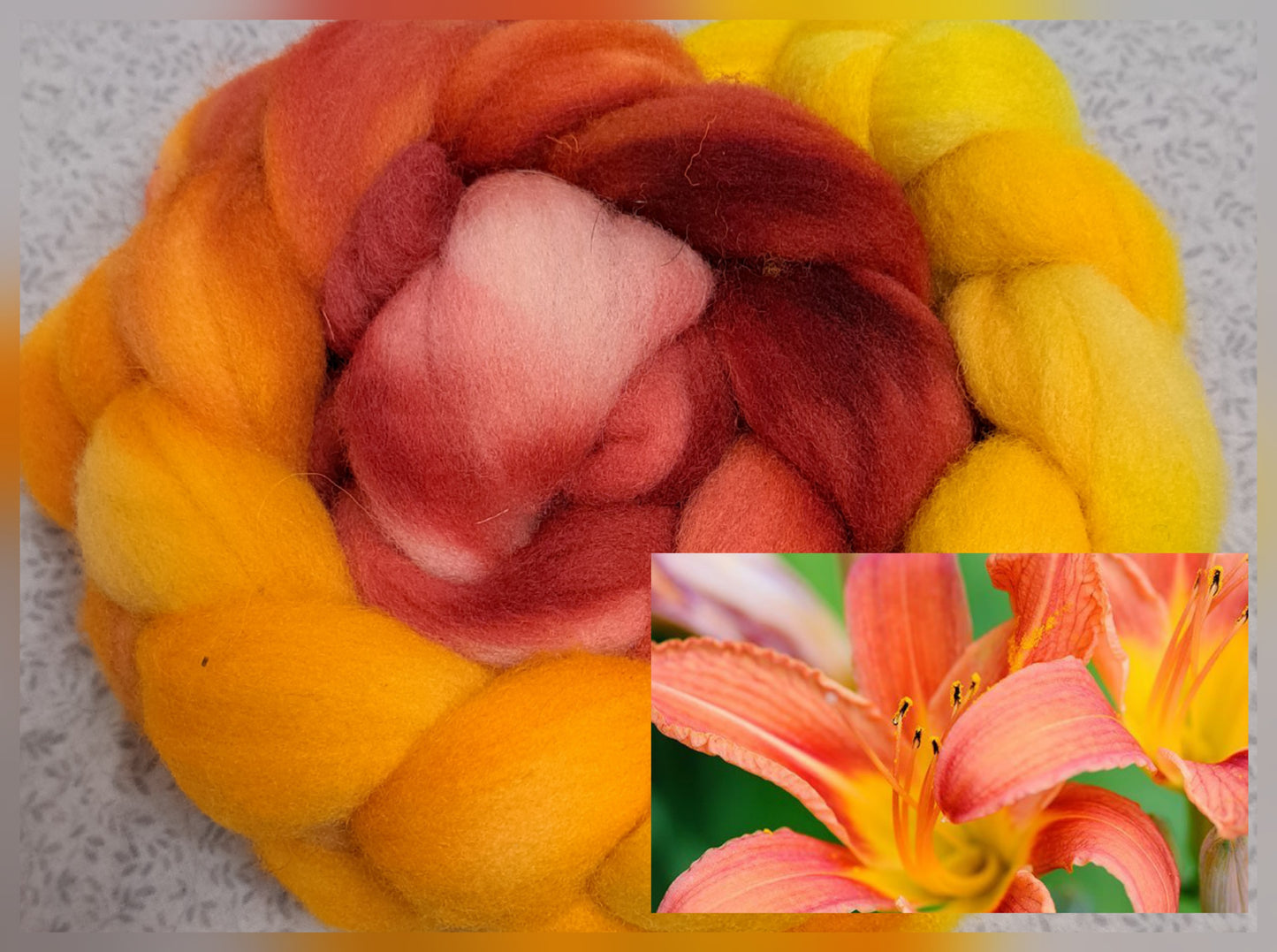 Day Lily -- 4 ounce US wool