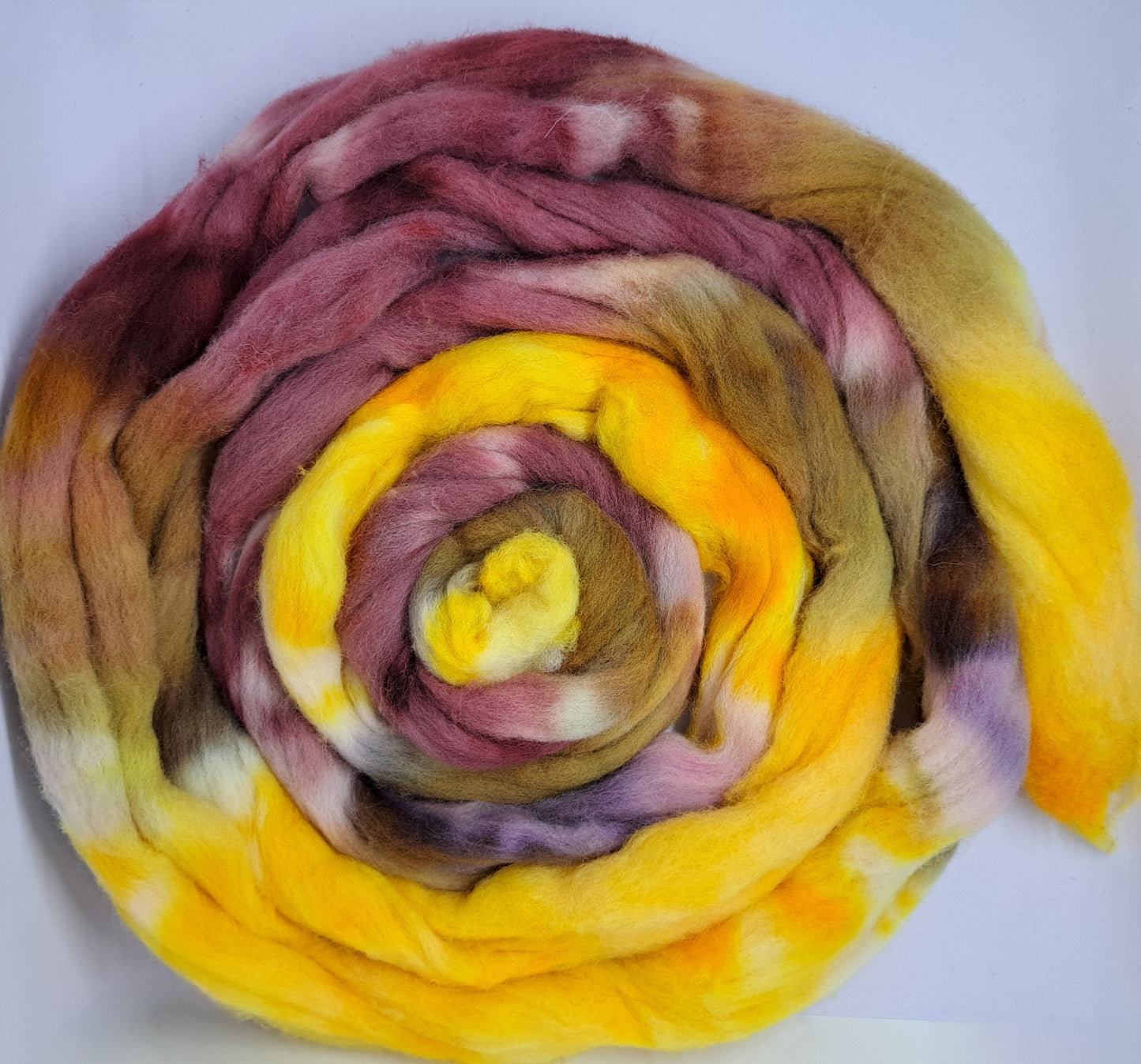 "You Killed My Father, Prepare to Die" / 4 ounces hand dyed wool