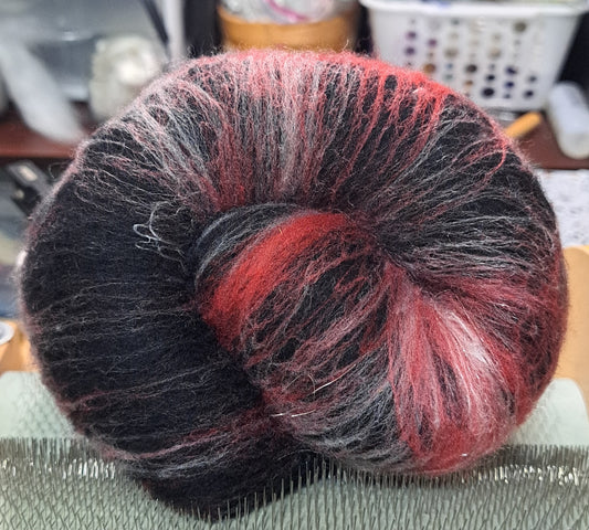 Crimson After Dark -- 2 ounce Batt