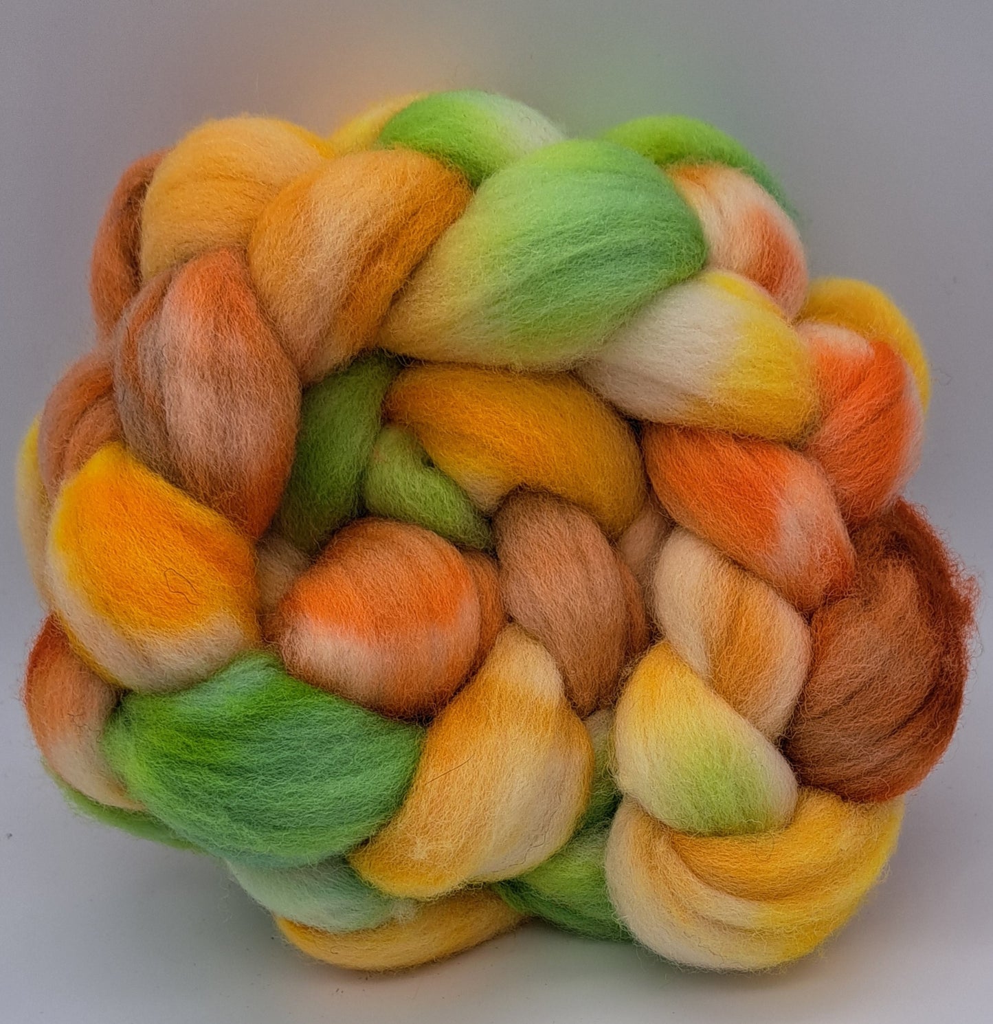 Pumpkin Patch / 4 ounces Hand Dyed US wool