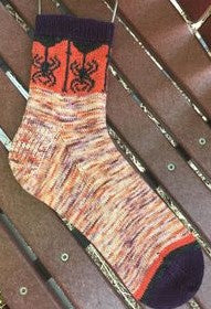 Spooky Spooder Socks Knitting Pattern