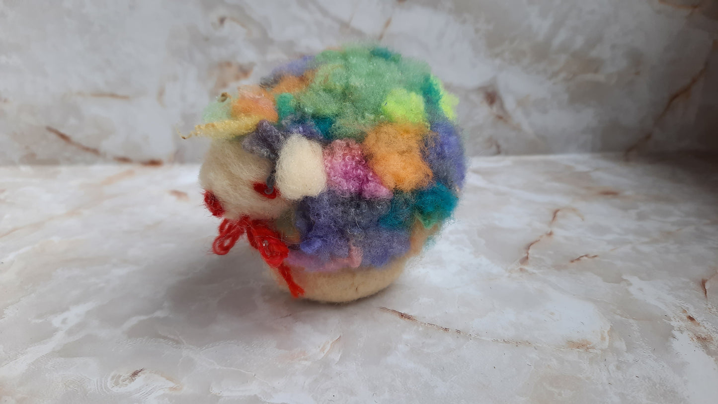 Felted Sheep -- Rainbow