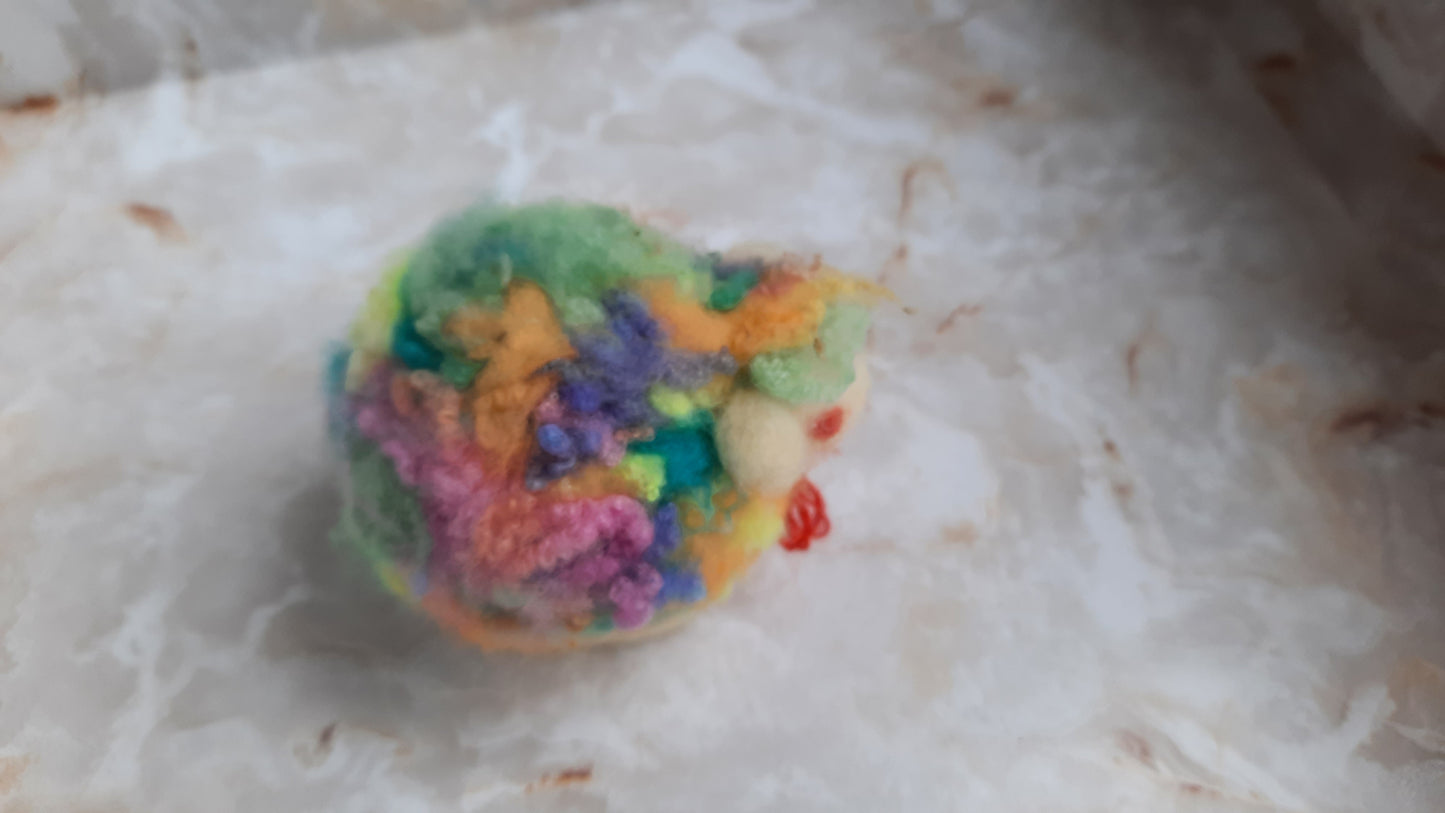 Felted Sheep -- Rainbow